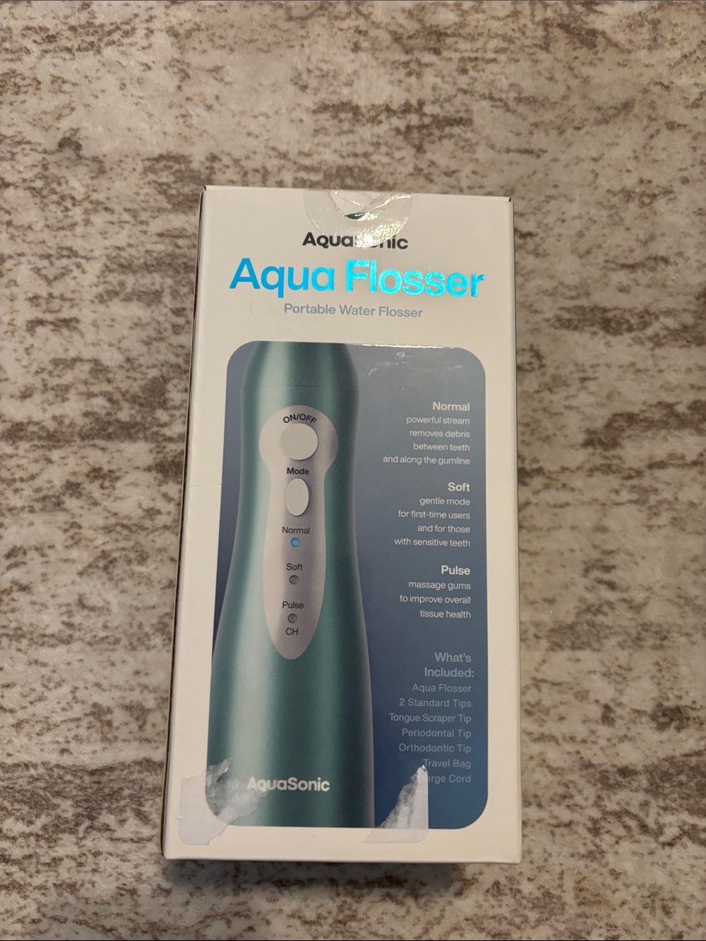 AquaSonic Aqua Flosser Portable Water Flosser - Teal